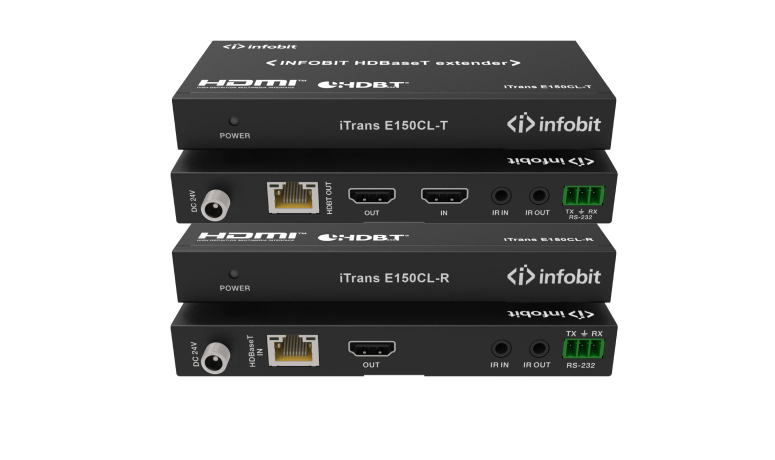 Приемо-передатчик Infobit E150CL HDBaseT (Tx и Rx), HDMI 10,2 Гбит / 150 м для 1080p
